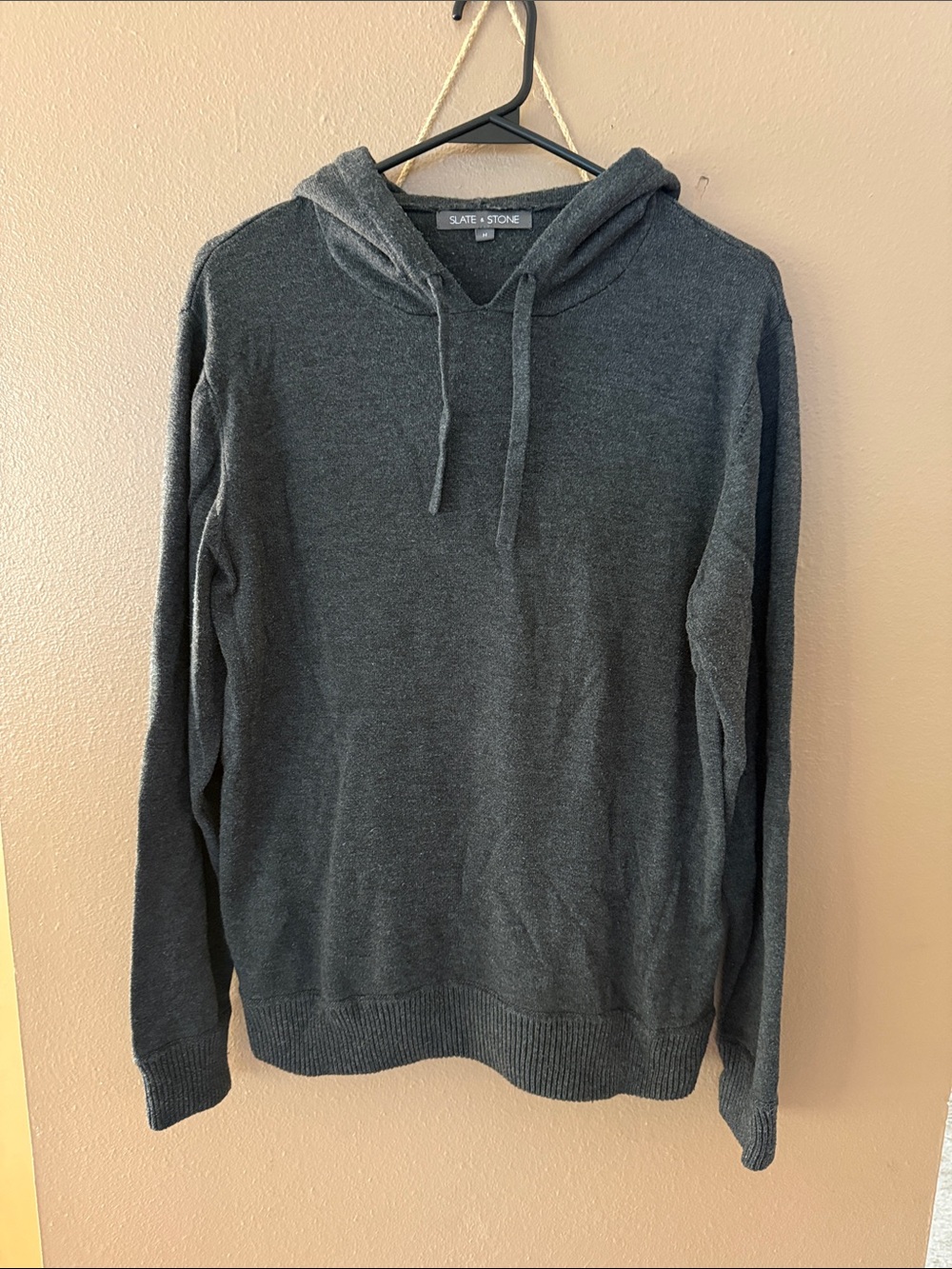 Men’s Slate and Stone Gray Sweater Hoodie